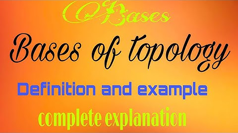Bases of topology in urdu/hindi | Bases of topological spaces | Bases for topology
