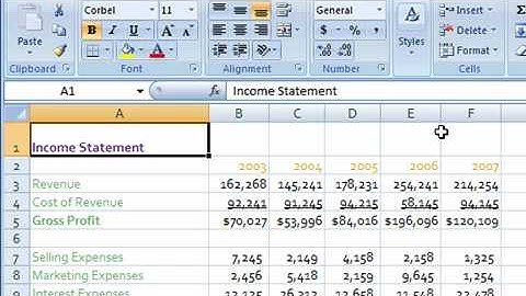 Merge and Center in Excel 2007