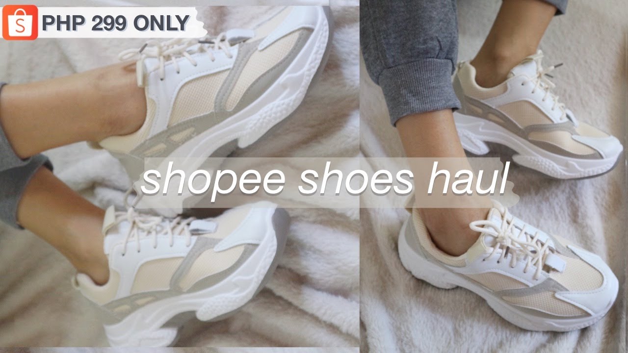 AESTHETIC SHOPEE SHOES HAUL AFFORDABLE SALE FINDS + TRY ON (Below Php ...