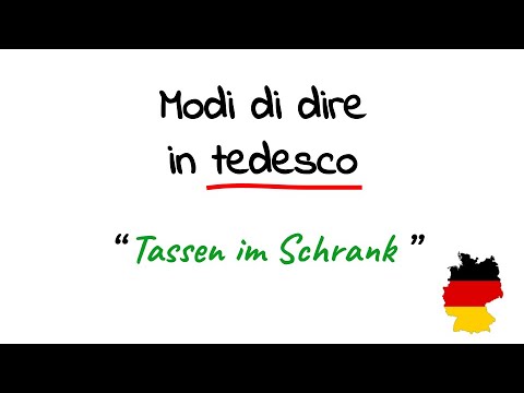 LEZIONE DI TEDESCO - modo di dire in tedesco | Cosa significa 