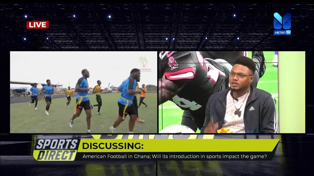 Ghana to introduce American football in schools live interview on Metro TV #news