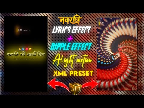 NEW Trending Video || Text Effect || Ripple Effect || Alight Motion Xml Present