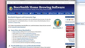 Getting Help in Beersmith 2