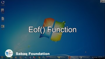 eof() function, Computer Science Lecture | Sabaq.pk