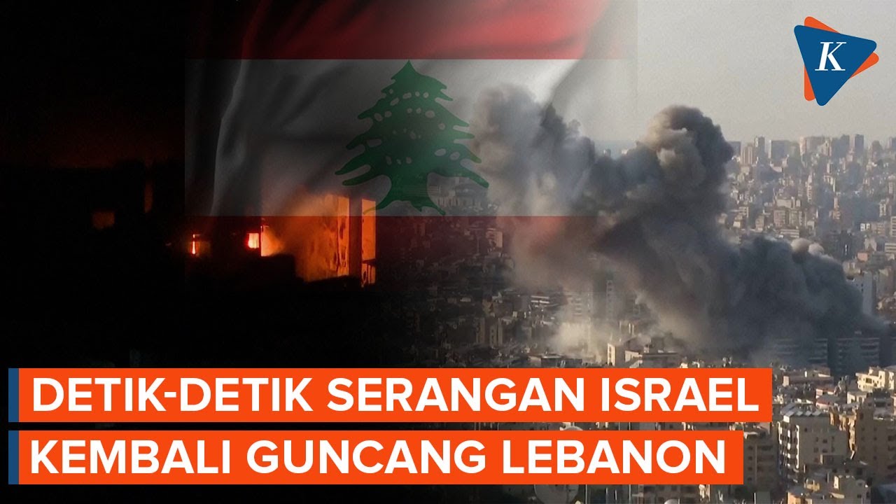 Suara Bergemuruh! Detik-detik Serangan Udara Israel Guncang Beirut Lebanon