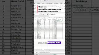 pakai rumus ini agar kamu gak kalikan data dengan cara manual lagi #exceltips #excel #exceltutorial