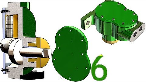 6- Project 21| Piston Pump |SolidWorks Tutorial : housing cover