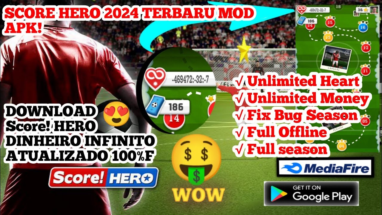 Score Hero 2024 Mod Apk Unlimited Money Unlimited Health And