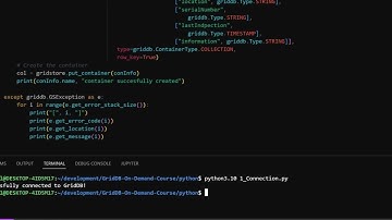 GridDB 101: Chapter 3 -- Python Driver