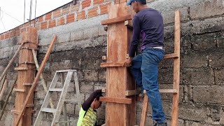 como armar un encofrado para  columnas de 20 ×30 paso a paso y facil instalacion