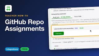 GitHub Repo Assignments: Templates and Point-and-Click Autograding | CS++ Teacher How-To