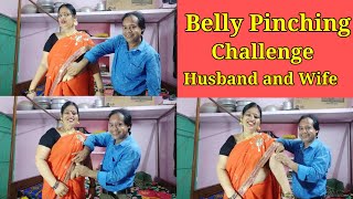 Belly Pinching Challenge || Husband And wife