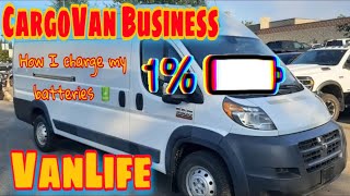 VanLife | CargoVan Business ￼ How I Charge My Battery System