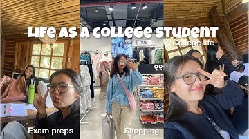 Life in Himachal|| Prep for exam at Shoolini University |#groceryshopping #college vlog ege
