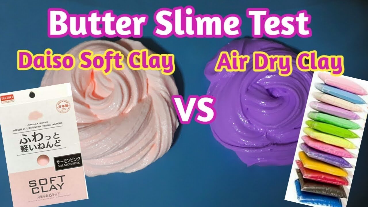 butter slime with air dry clay