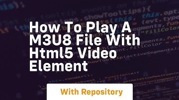 How to play a m3u8 file with html5 video element