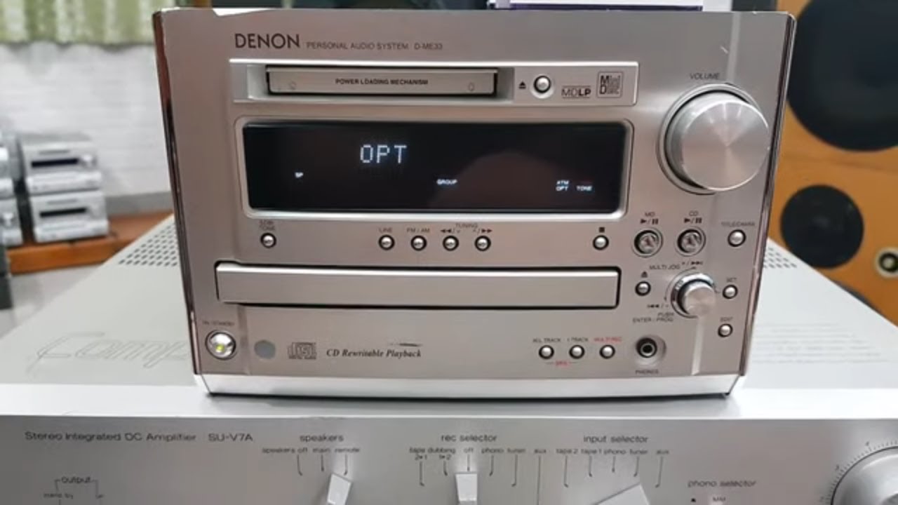 魅力的な価格 DENON CD MD レシーバー D-ME33