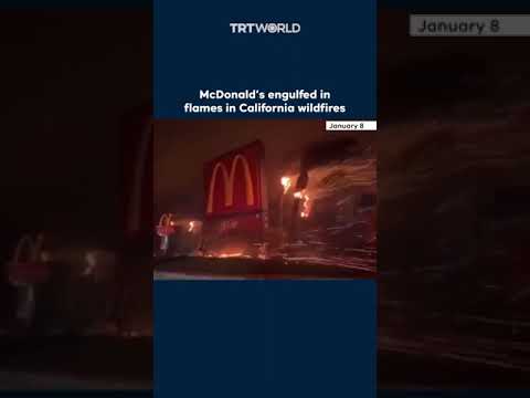 Mcdonalds engulfed in