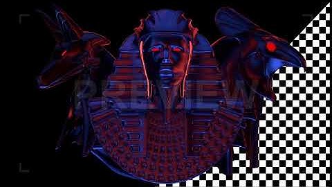 Anubis Pharaoh Horus VJ Loop | Stock Motion Graphics - Motion Array