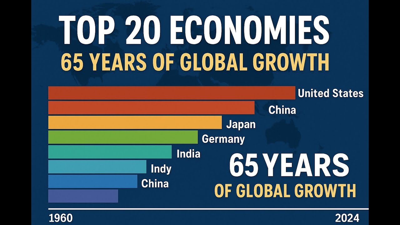 Top 20 Countries by GDP, Global Share & GDP per Capita (1960–2024) | To ...