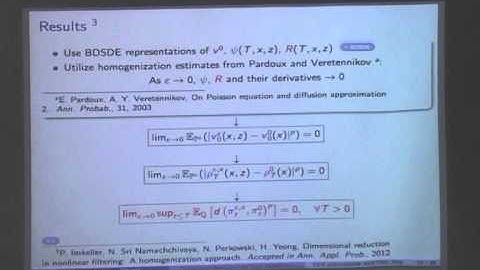 Sri Namachchivaya - Stability, dimensional reduction and data assimilation in random dynamical sy