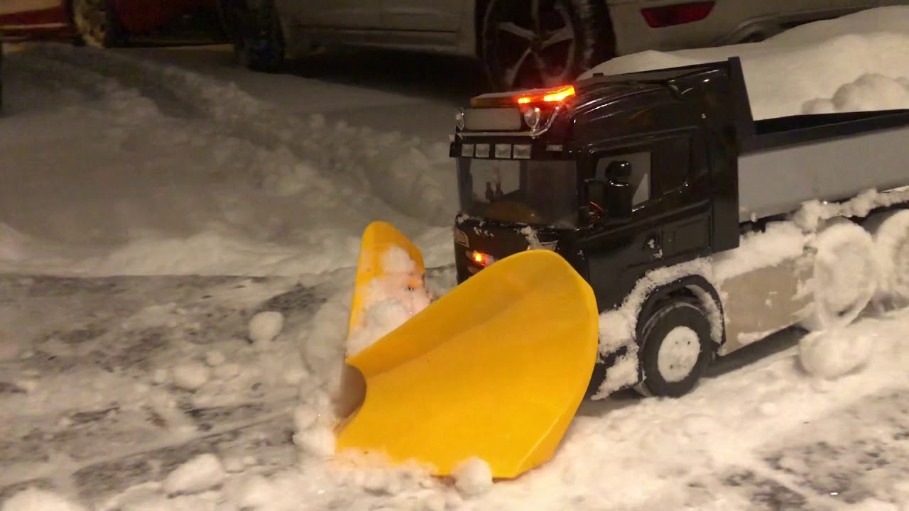 6x6 Rc Scania snow plow YouTube
