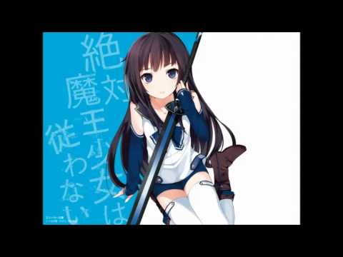 Anime girl with black hair and sword
