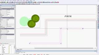 Multiline styles in landscape drawings