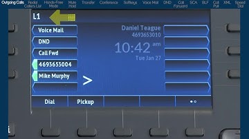 Mitel 6869i Phone: Outgoing Calls