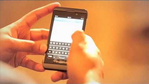 BlackBerry 10 gestures demo | Just at Tech2