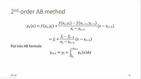 CBE 330 09 05 - Multistep methods