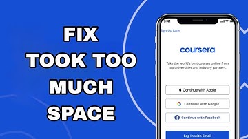 How To Fix And Solve Took Too Much Space On Coursera App | Final Solution