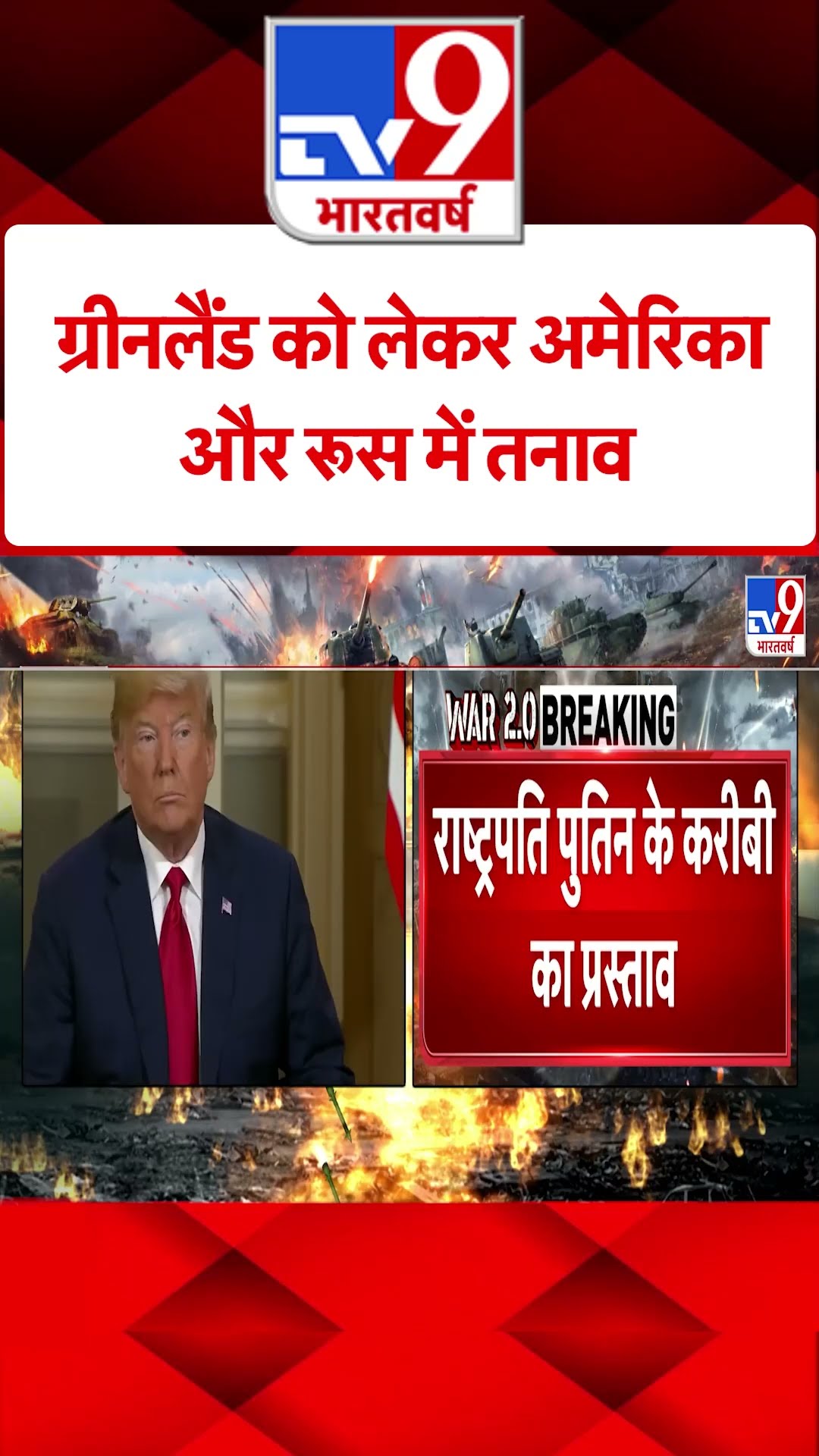 Russia Ukraine War :ग्रीनलैंड को लेकर अमेरिका और रूस में तनाव  | #shorts