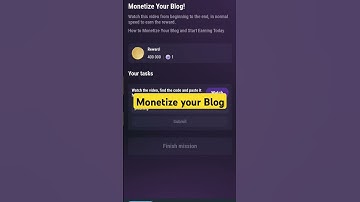 How to monetize your Blog and start earning today tapswap code #tapswapdailyvideocode