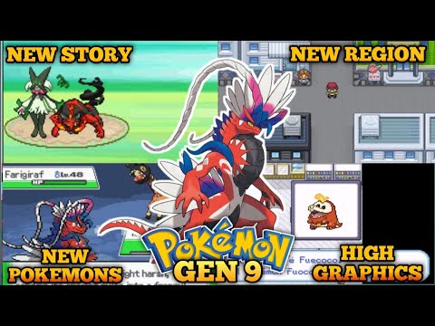 New Pokemon GBA Rom Hack 2022 With Gen 9 Stater, Pokemon Scarlet And Violet  GBA - BiliBili