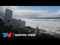 TEMPORAL Y SUDESTADA EN LA COSTA | En Mar del Tuyú, el mar se tragó una casa frente a la playa