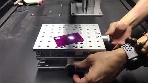 The laser accessory of Xy axis work table.