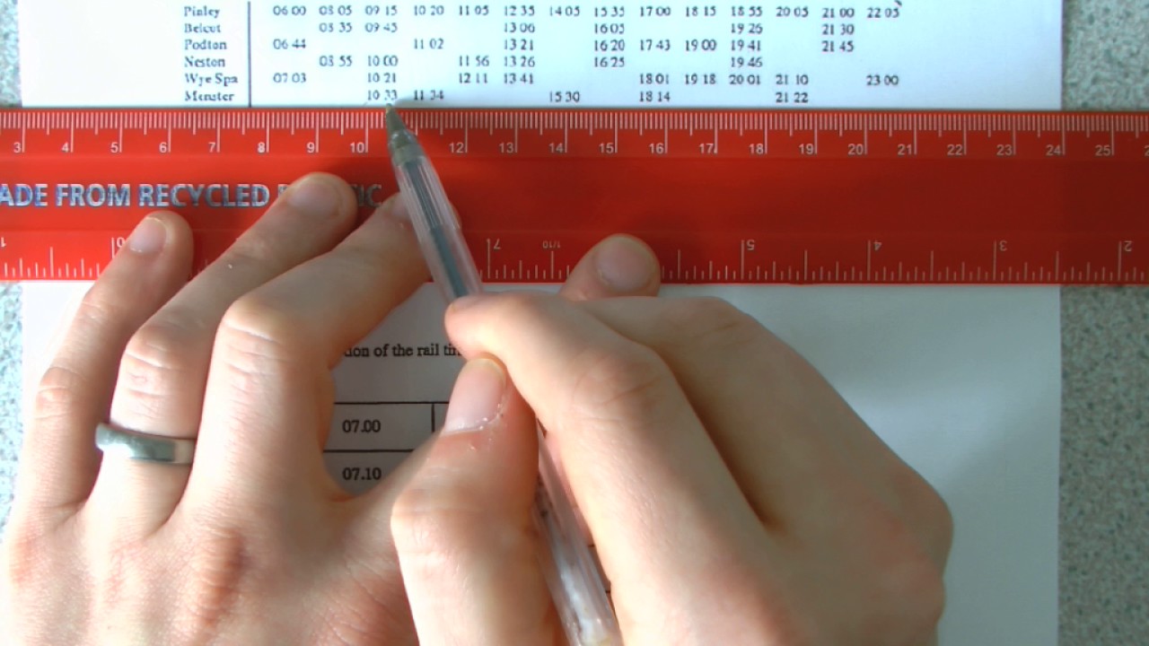 BUS/TRAIN TIMETABLES YouTube