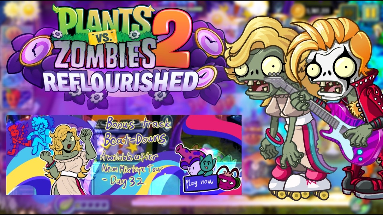 Drop the beat! - PvZ2 Reflourished Epic Quest - Bonus Track Beat