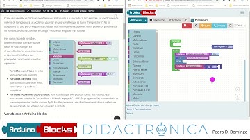 Variables y operaciones matemáticas en ArduinoBlocks. Programación por bloques de Arduino