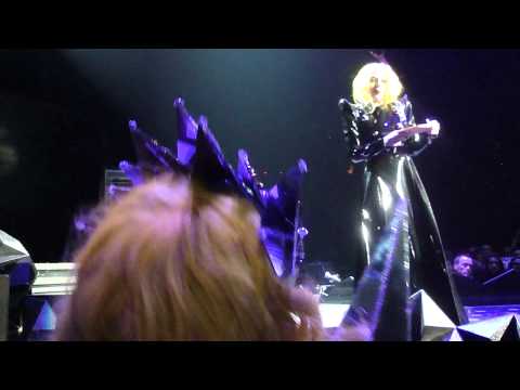 Lady Gaga Signs Mikey Gaga's Born This Way CD onst...