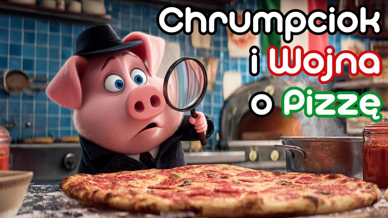 🐷 Detektyw Chrumpciok i Wojna o Pizzę 🍕| Bajka Audiobook dla dzieci 🌙 | Słuchowisko🎶