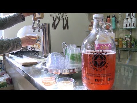 How much alcohol is in the fermented drink kombucha?