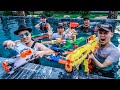 LTT Game Nerf War : Couple Warriors SEAL X Skill Nerf Guns Go Swimming In Villa Fight Rocket Crazy