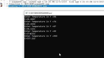 Temperature Conversions in C++(F to C) || Lecture13||@Borland|| Urdu/Hindi || MMI TECH WORLD