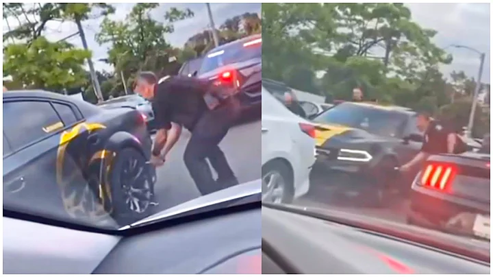 Police👮‍♀️ used a KNIFE to SLASH Hellcat Charger Tires leaving TAKEOVER…