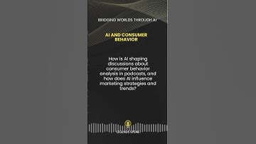 AI and Consumer Behavior 🛍️🤖 How is AI shaping discussions about consumer behavior analysis