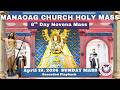 CATHOLIC MASS  OUR LADY OF MANAOAG CHURCH SUNDAY MASS TODAY April 19, 2026  a.m. Novena Mass
