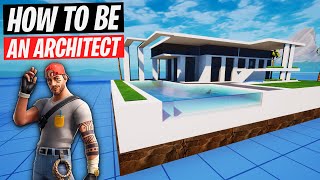 How build a Modern House in Fortnite Creative /w Glass