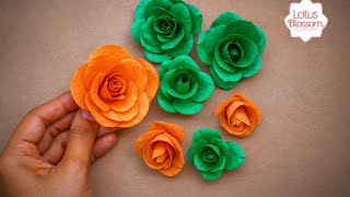 How to make Realistic paper rose l Easy DIY origami flowers 🌹#diy #paperflower #craft screenshot 1